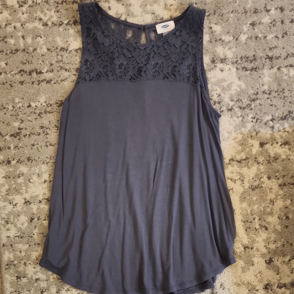 Old Navy Women's Blue Lace Top